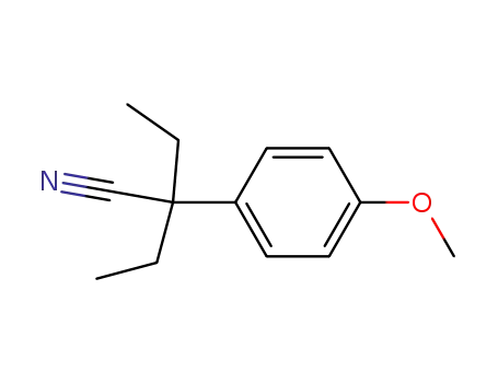 Molecular Structure of 51558-09-9 (2-ethyl-2-(4-methoxyphenyl)butanenitrile)