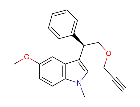 (R)-5-methoxy-1-methyl-3-(1-phenyl-2-(prop-2-ynyloxy)ethyl)-1H-indole