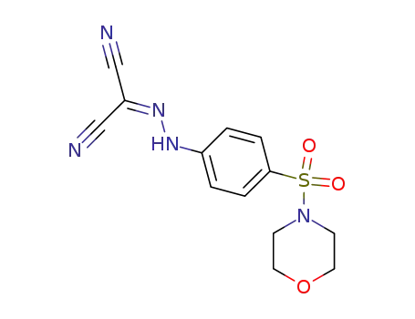 Molecular Structure of 326909-19-7 (Morpholine, 4-[[4-[(dicyanomethylene)hydrazino]phenyl]sulfonyl]-)