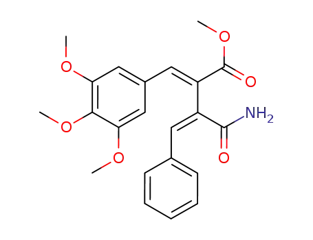 3-Butenoic acid,
3-(aminocarbonyl)-4-phenyl-2-[(3,4,5-trimethoxyphenyl)methylene]-,
methyl ester, (E,Z)-