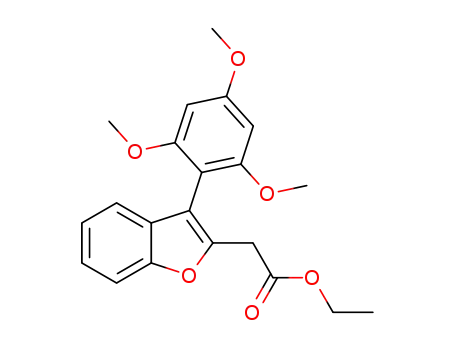 ethyl 2-[3-(2,4,6-trimethoxyphenyl)benzofuran-2-yl]acetate