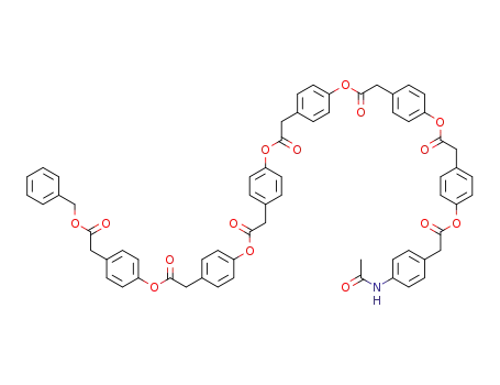 (4-{2-[4-(2-{4-[2-(4-Acetylamino-phenyl)-acetoxy]-phenyl}-acetoxy)-phenyl]-acetoxy}-phenyl)-acetic acid 4-[4-(4-benzyloxycarbonylmethyl-phenoxycarbonylmethyl)-phenoxycarbonylmethyl]-phenyl ester