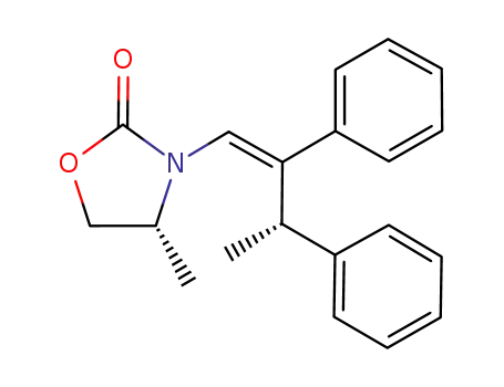 Molecular Structure of 904848-89-1 ((E)-(R)-N-[(3S)-2,3-diphenylbut-1-enyl]-4-methyloxazolidin-2-one)