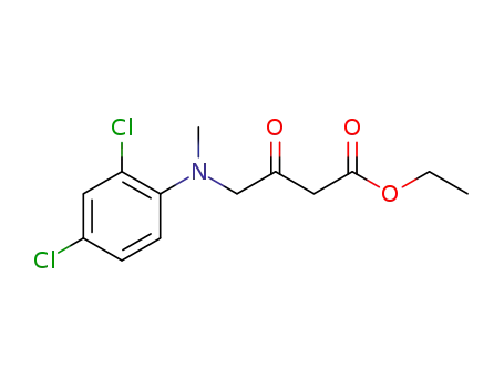 Molecular Structure of 1364822-81-0 (ethyl 4-((2,4-dichlorophenyl)(methyl)amino)-3-oxobutanoate)