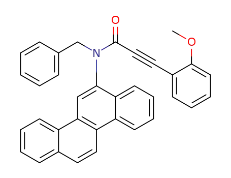 3-(2-methoxyphenyl)propynoic acid benzylchrysen-6-ylamide