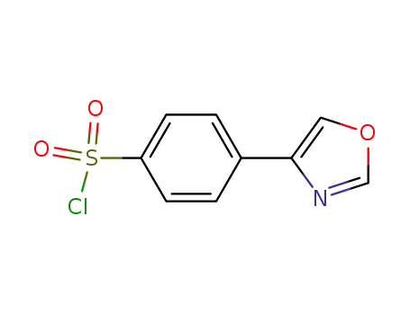 Molecular Structure of 954368-94-6 (4-[4-(Chlorosulphonyl)phenyl]-1,3-oxazole)
