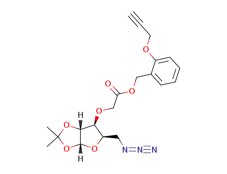 ((3aR,5R,6S,6aR)-5-Azidomethyl-2,2-dimethyl-tetrahydro-furo[2,3-d][1,3]dioxol-6-yloxy)-acetic acid 2-prop-2-ynyloxy-benzyl ester
