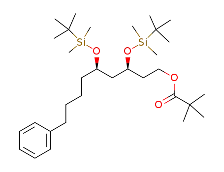 (3S,5R)-3,5-bis{[tert-butyl(dimethyl)silyl]oxy}-9-phenylnonyl pivalate