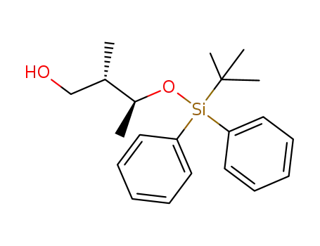 Molecular Structure of 1379802-67-1 ((2S,3S)-3-(tert-butyldiphenylsilyloxy)-2-methylbutan-1-ol)