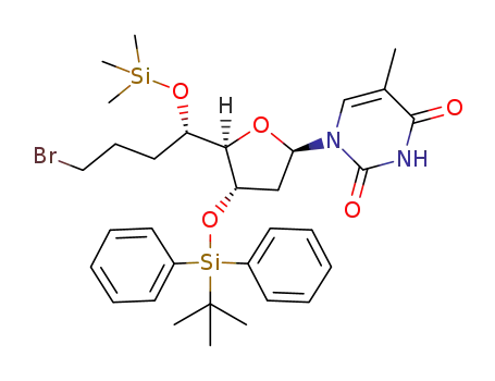 (5'S)-C-(bromopropyl)-3'-O-(tert-butyldiphenylsilyl)-5'-O-(trimethylsilyl)thymidine