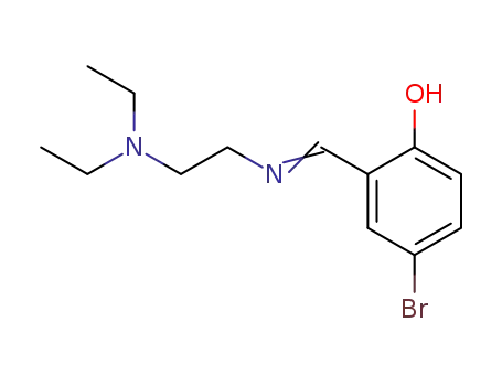 Molecular Structure of 333752-77-5 (4-bromo-2-[(2-diethylaminoethylimino)methyl]phenol)