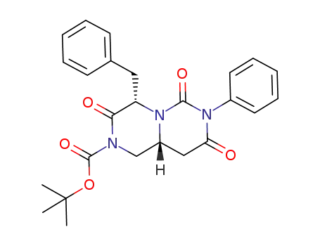 (4S,9aR)-4-benzyl-2-tert-butoxycarbonyl-7-phenyl-4H-tetrahydropyrazino[1,2-f]pyrimidine-3,6,8-trione