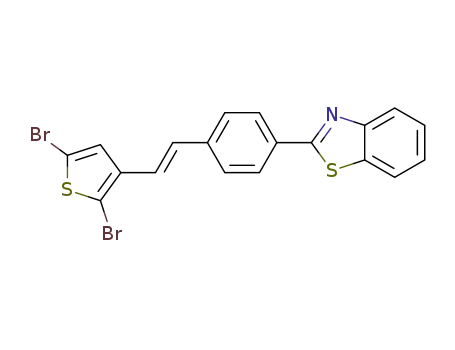 (E)-2-(4-(2-(2,5-dibromothiophen-3-yl)vinyl)phenyl)benzo[d]thiazole