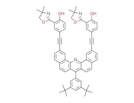 2,12-bis[3-(4,4-dimethyloxazolin-2-yl)-4-hydroxyphenylethynyl]-[7-(3,5-di-tert-butylphenyl)dibenzo[c,h]acridine]