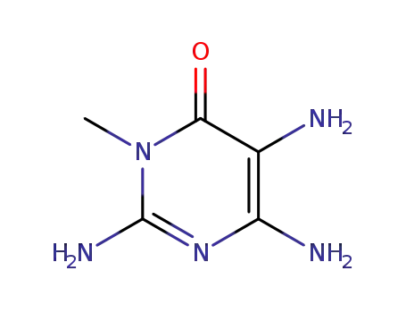 Molecular Structure of 45864-29-7 (2,5,6-TRIAMINO-3-METHYLPYRIMIDIN-4(3H)-ONE)