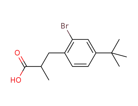 3-(2-bromo-4-tert-butylphenyl)-2-methylpropanoic acid