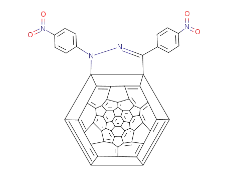 1-(p-nitrophenyl)-3-(p-nitrophenyl)pyrazolo[4',5':1,2]fullerene[60]