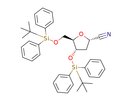 3,5-bis-O-(t-butyldiphenylsilyl)-2-deoxy-α-D-ribofuranosyl cyanide