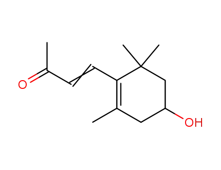 Molecular Structure of 76739-82-7 ((3S)-3-Hydroxy-β-ionone)