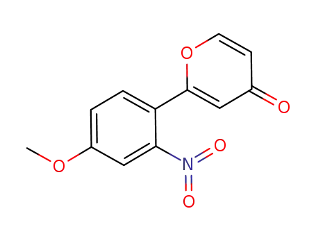 2-(4-methoxy-2-nitrophenyl)-4H-pyran-4-one