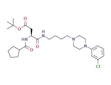 4-tert-butyl N<sup>α</sup>-(cyclopentylcarbonyl)-N-{4-[4-(3-chlorophenyl)piperazin-1-yl]butyl}-L-aspartamide