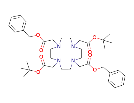 1,7-bis(tert-butyloxycarbonylmethylene)-4,10-bis(benzyloxycarbonylmethylene)-1,4,7,10-tetraazacyclododecano