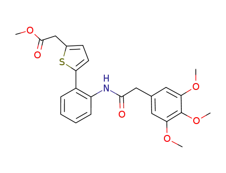 (5-{2-[2-(3,4,5-trimethoxy-phenyl)-acetylamino]-phenyl}-thiophen-2-yl)-acetic acid methyl ester