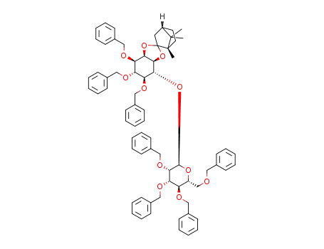 3,4,5-tri-O-benzyl-6-(2,3,4,6-tetra-O-benzyl-α-D-mannopyranosyl)-1,2-O-((1S,4S)-1,7,7-trimethyl[2.2.1]bicyclohept-6-ylidene)-D-myo-inositol