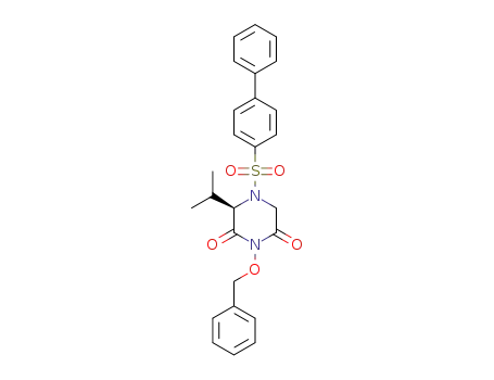 (R)-1-(benzyloxy)-4-(biphenyl-4-ylsulfonyl)-3-isopropylpiperazine-2,6-dione