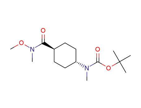 trans-N-[4-(N-methoxy-N-methylcarbamoyl)cyclohexyl]-N-methylcarbamic acid tert-butyl ester