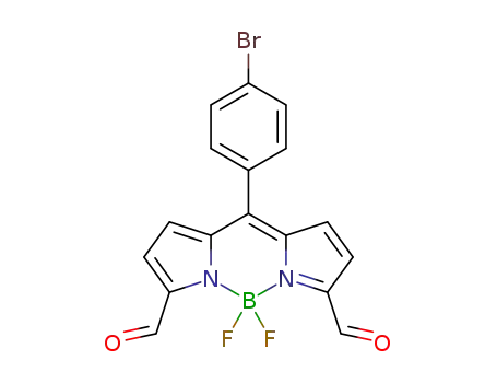3,5-diformyl-8-(4-bromophenyl)-4-bora-3a,4a-diaza-s-indacene
