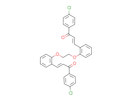 1-(4-chloro-phenyl)-3-[2-(2-{2-[3-(4-chloro-phenyl)-3-oxo-propenyl]-phenoxy}-ethoxy)-phenyl]-propenone