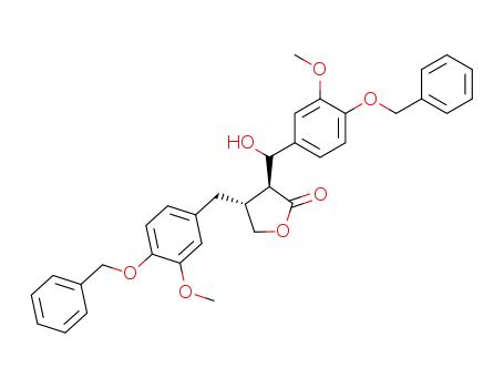 (3S,4R)-4-(4-Benzyloxy-3-methoxy-benzyl)-3-[(4-benzyloxy-3-methoxy-phenyl)-hydroxy-methyl]-dihydro-furan-2-one