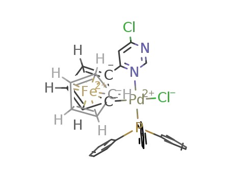 [PdCl[(η5-C5H5)Fe(η5-C5H3)-N2C4H2Cl]PPh3]
