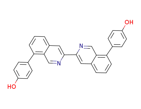 Molecular Structure of 880644-68-8 (Phenol, 4,4'-[3,3'-biisoquinoline]-8,8'-diylbis-)