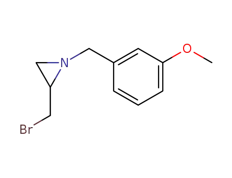 Molecular Structure of 832724-75-1 (Aziridine, 2-(bromomethyl)-1-[(3-methoxyphenyl)methyl]-)