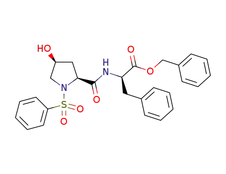 benzyl (R)-2-((2S,4S)-4-hydroxy-1-(phenylsulfonyl)pyrrolidine-2-carboxamido)-3-phenylpropanoate