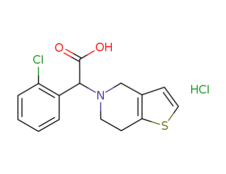 Molecular Structure of 1015247-88-7 (rac-Clopidogrel Carboxylic Acid Hydrochloride)