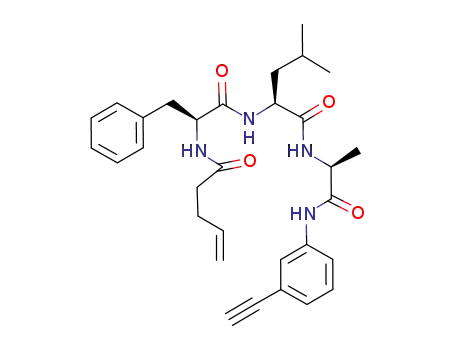 Pent-4-enoic acid ((S)-1-{(S)-1-[(S)-1-(3-ethynyl-phenylcarbamoyl)-ethylcarbamoyl]-3-methyl-butylcarbamoyl}-2-phenyl-ethyl)-amide