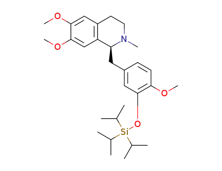 (S)-(-)-1-[4-methoxy-3-(triisopropylsilanyloxy)benzyl]-6,7-dimethoxy-2-methyl-1,2,3,4-tetrahydroisoquinoline