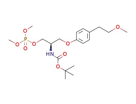 (R)-tert-butyl-N-[1-(dimethoxyphosphoryloxy)-3-[4-(2-methoxyethyl)phenoxy]propan-2-yl]carbamate