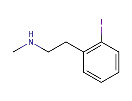 Molecular Structure of 881538-16-5 (Benzeneethanamine, 2-iodo-N-methyl-)