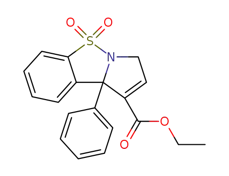 ethyl 9b-phenyl-3,9b-dihydrobenzo[d]pyrrolo[1,2-b]isothiazole-1-carboxylate 5,5-dioxide