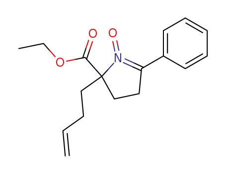 ethyl 5-(but-3'-en-1'-yl)-2-phenyl-1-pyrroline-5-carboxylate 1-oxide