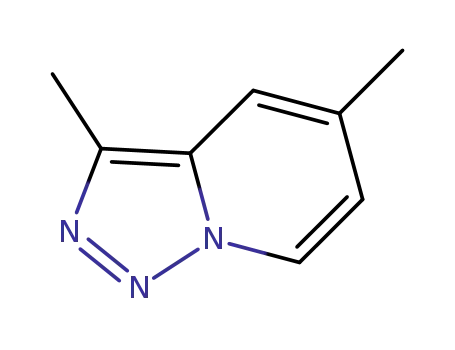 Molecular Structure of 1384956-00-6 (3,5-dimethyl-[1,2,3]triazolo[1,5-a]pyridine)