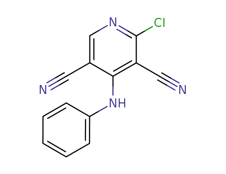 2-chloro-3,5-dicyano-4-phenylaminopyridine