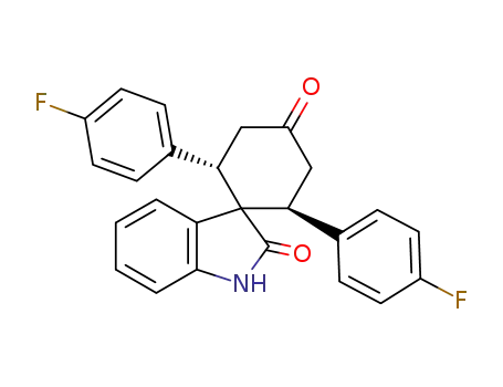 2,6-bis(4-fluorophenyl)spiro[cyclohexane-1,3'-indoline]-2',4-dione