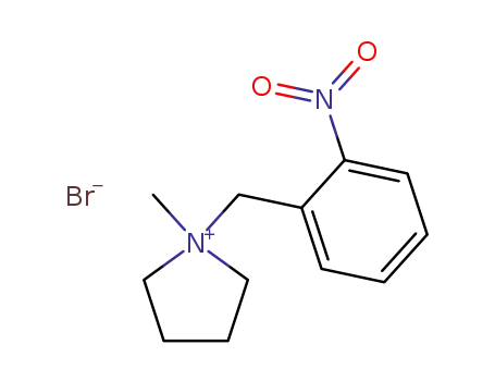 Molecular Structure of 1350913-72-2 (1-methyl-1-(2-nitrobenzyl)pyrrolidinium bromide)