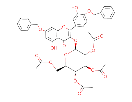 3-O-(2'',3'',4'',6''-tetra-O-acetyl-β-D-glucopyranosyl)-4',7-di-O-benzyl-3',5-dihydroxyflavonol