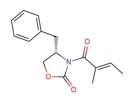 (S,E)-4-benzyl-3-(2-methylbut-2-enoyl)oxazolidin-2-one